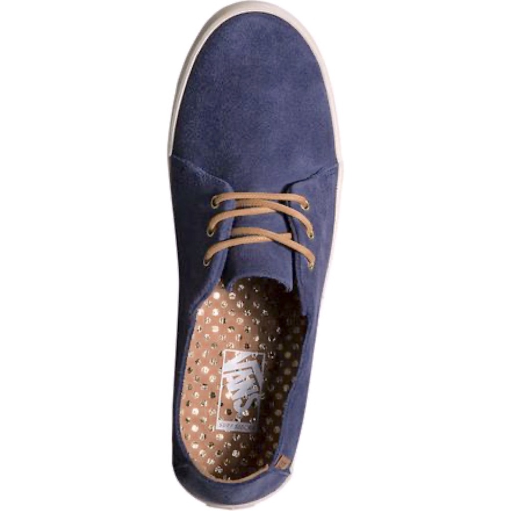 Like New Vans Women’s Tazie SF Suede Blue Shoe/Sneakers with Brown laces size 7